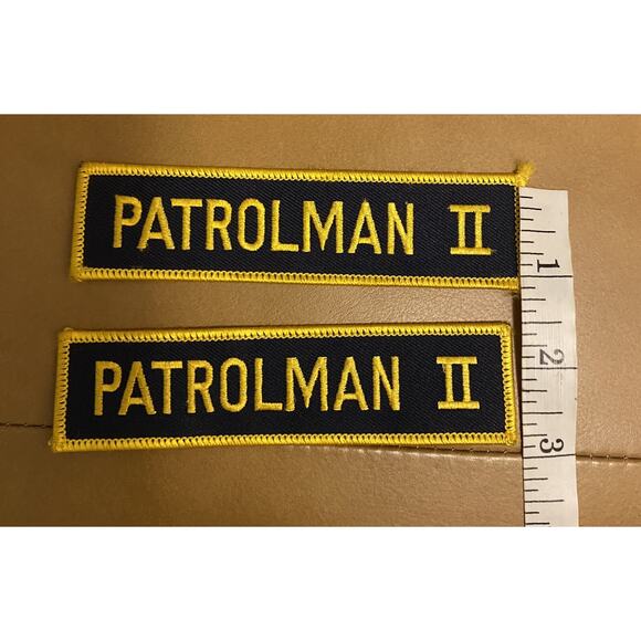 Two Patrolman II Patches Police Security - Picture 4 of 4